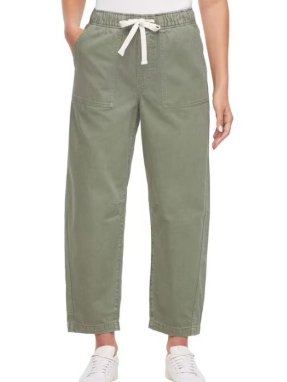 Gap Women's Pull-On Barrel Pant In Olive Green